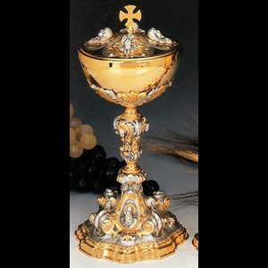 Ciborium, 10 5/8" (27 cm) Ht., 4.75" (12 cm) Diam.