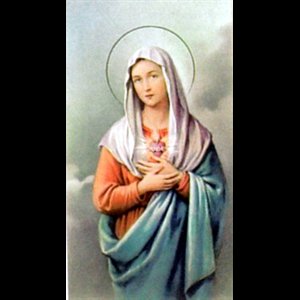 Pictures "Sacred Heart Of Mary" Image, 2" x 4" / 100 units