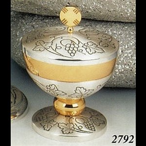 Ciborium, 5 5/8" (15 cm) Ht., 4.75" (12 cm) Diam.