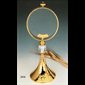 Monstrance, 13.75" (35 cm) Ht., Host box 5 7/8" (15 cm) Dia.