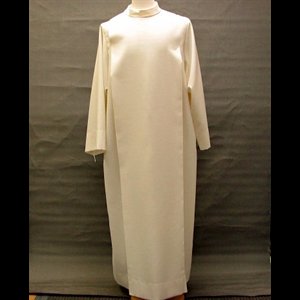 Alb 2 pleat Zipper Mao collar Off White 56"