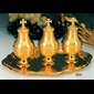 Goldplated Oil Stock (3) and plate / set