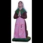 St. Bernadette Color Fiberglass Outdoor Statue, 9" (22 cm)