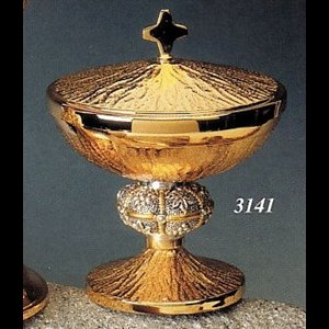 Ciborium,  6.75" (17 cm) Ht., 5.5" (14 cm) Diam.