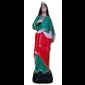 St. Lucia Color Fiberglass Outdoor Statue, 12" (30 cm)