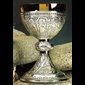 Chalice, 6 7/8" (17,5 cm) Ht. - Height: 6 7/8" (17,5 cm) / Hand-Hammered finish / Sterling Cup  N.B.: when the article is not in stock and is "available on order", allow a lead time of about 4 weeks.
