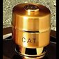 Ampoule Sainte-Huile "CAT" doré 2.5" (6.5 cm) Ht.