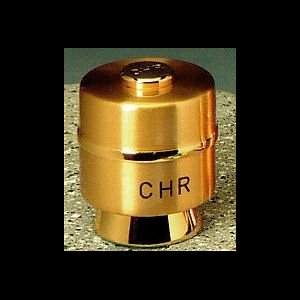 Goldplated Oil Stock "CHR", 2.5" (6.5 cm) Ht.