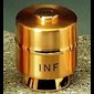 Ampoule Sainte-Huile "INF" doré 2.5" (6.5 cm) Ht.
