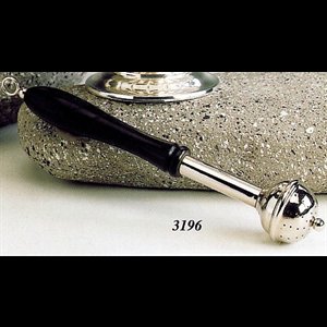 Nickelplated Sprinkler w/ Black Wood Handle, 8 5/8" (22cm)