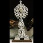 Reliquary, 17 1/8" (43,5 cm) Ht., Host box 2" (5 cm) Diam.