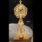 Reliquary, 17 1/8" (43,5 cm) Ht., Host box 2" (5 cm) Diam.