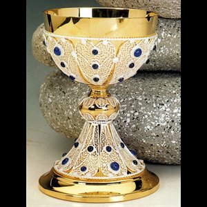 Chalice, 6 7/8" (17.5 cm) Ht., Cup 4.5" (11.5 cm) Diam.
