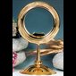 Monstrance, 13 1/8" (33,5 cm) Ht., Host box 6.75" (17 cm) D.
