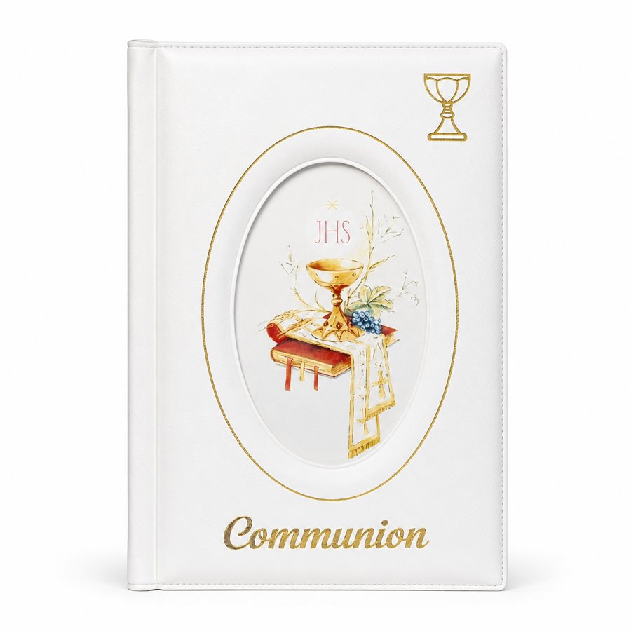 White Photo Album For First Commu., Mix, 4" x 6" (10x15 cm)