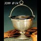 Bénitier de bénédiction argenté 7 1/8" (18 cm) Ht.