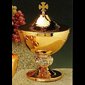 Ciborium, 5.5" (14 cm) Diam. - Diameter: 5 1/2" (14 cm) / Hand-Hammered finish  N.B.: when the article is not in stock and is "available on order", allow a lead time of about 4 weeks.