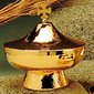 Ciborium, 5.5" (14 cm) Diam. - Diameter: 5 1/2" (14 cm) / Hand-Hammered finish  N.B.: when the article is not in stock and is "available on order", allow a lead time of about 4 weeks.