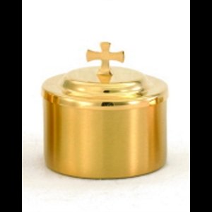 Hospital Pyx, 3 5/8" x 3.5" (9.2 x 9.5 cm) Cap.: 125-165 Ho.