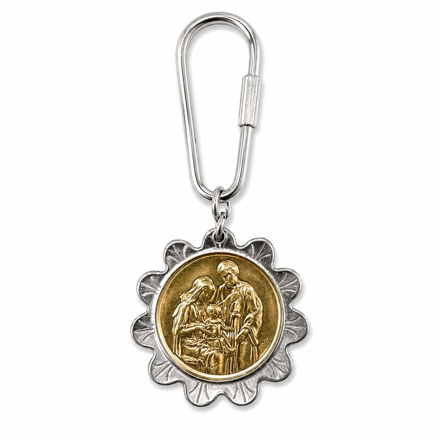 Two-Tone Key Holder "Holy Family"