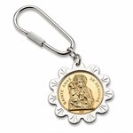 Two-Tone Key Holder "Sainte-Anne De Beaupré"