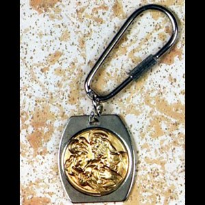 Two-Tone Key Holder "St. Christopher"