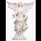 White Gloria Angel Figure, 39" (99 cm) Ht., Resin -  N.B.: when the article is not in stock and is "available on order", allow a lead time of about 3 weeks.