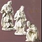 White Resin/Stone Three Kings figures 39.5" (100 cm) /set 3 -  N.B.: when the article is not in stock and is "available on order", allow a lead time of about 3 weeks.