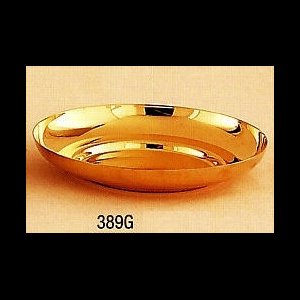 Patène creuse 6 1/8" (15.5 cm) Dia., 1" (2.5 cm) H., or 24Kt