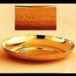Textured bowl paten, Gold Plate 24Kt, 6 1/8" (15.5 cm) Dia.