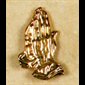 Lapel Pin "Praying Hands" Gold-Plated Metal. (Carded)
