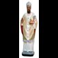 St. Ambrosia Color Fiberglass Outdoor Statue, 12" (30 cm)