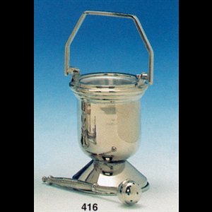 Holy Water Pot without Sprinkler (silver finish)