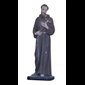St. Francis of Assisi  Color Fiberglass Outdoor Statue, 12"