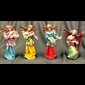 Color Resin Angels, 7.5" (19 cm) / Set of 4