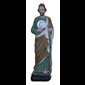 St. Jude Color Fiberglass Outdoor Statue, 12" (30 cm)