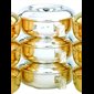Triple Stacky Ciborium, Gold Plate 24Kt / set of 3-pc