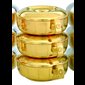 Triple Stacky Ciborium, Gold Plate 24Kt / set of 3-pc