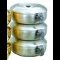 Triple Stacky Ciborium, Gold Plate 24Kt / set of 3-pc