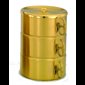 Triple Stacky Ciborium, Gold Plate 24Kt / set of 3-pc
