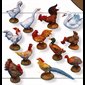Barnyard Birds 12-pc/set.