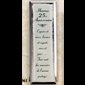 Beveled Mirror Plaque, 25th Wedding Anniversary, French text