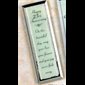 Beveled Mirror Plaque 25th Wedding Anniversary, 2.25"x6 7/8"