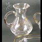Decorated Glass Cruets 100 cc. / pair -  N.B.: when the article is not in stock and is "available on order", allow a lead time of about 4 weeks.