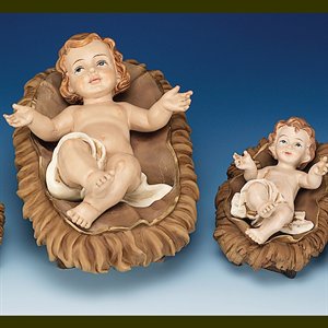 Enfant Jésus 2.5" avec berceau