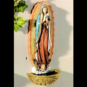 Bénitier N.D. Guadeloupe 7.25" (18 cm) en résine