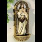 Holy Water Fonts, Sacred Heart 7.5" (19 cm) resin made