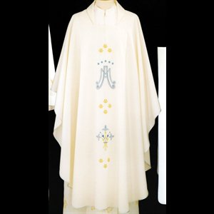 Chasuble #65-000348 mariale 100% polyester