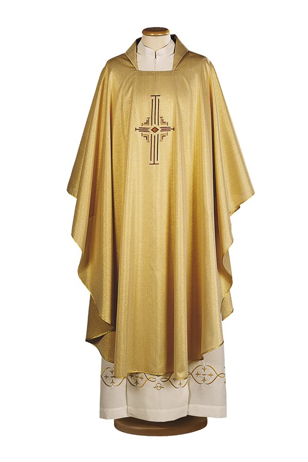 Chasuble #65-000470ORO gold 100% polyester