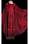 Chasuble #65-000521 Red Silk / Wool